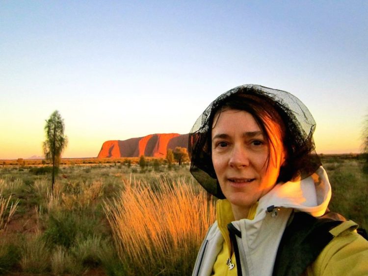 Michela at Uluru (Photo Courtesy MIchela Fantinel, Rocky Travel)